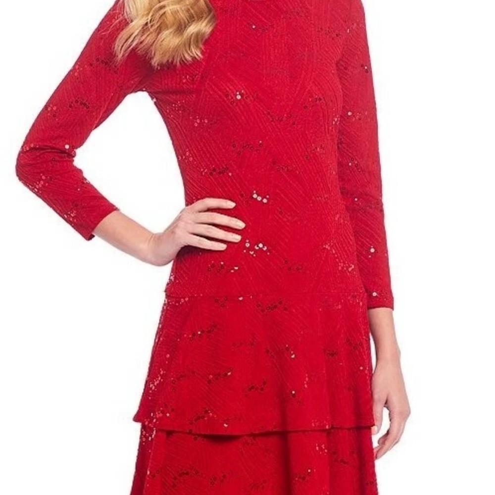 MICHAEL Michael Kors Red Long Sleeve Dress
